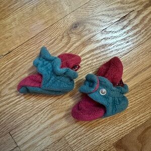 Cozy Red and Green Kids Shoes